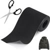 VIVIIHOO Flick e Toppe Autoadesive 10x200cm - Nastri Tessili in Nylon Nero, Perfezione per Riparazioni su Tessuti, Divani, Sedili Auto, Tende e Abbigliamento, 200m di Lunghezza per 10cm di Larghezza