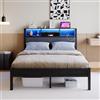 MUZERUL Bed Frame with headboard