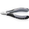 KNIPEX Tronchesi laterali per elettronica ESD con cerniera passante con impugnature multicomponente 115 mm, 77 12 115 ESD