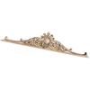 SZLIFE Applique in legno intagliato lungo, decalcomania decorativa fai da te, cornice in legno intagliata non verniciata, per mobili da parete, armadi, ante,