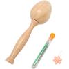 Haofy Set di Funghi per Rammendo con Superficie in Legno Levigante per Riparare Calzini e Maglioni, Manico Curvo con Contenitore Cavo per Aghi, Kit da Cucito per Rammendare la Casa, Progetti di