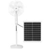 FABRILAMP Ventilatore DC Solar Standing Clima Bianco da 30 W con USB