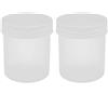 Aexit Bicchierino graduato bicolore graduato da 100 ml in poliestere da laboratorio con coperchio trasparente ID: 249407