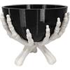 Generic Ciotola per caramelle di Halloween, gotico con mani scheletrate, porta caramelle raccapricciante, organizer multifunzionale da tavolo per decorazione per feste, cucina, soggiorno, camera da