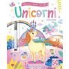 Edizioni del Borgo Unicorni. Attacca scrivi cancella. Ediz. a colori. Con pennarello cancellabile. Con Adesivi