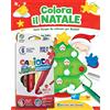 Edizioni del Borgo Colora il Natale. Tanti disegni da colorare per Natale! Ediz. a colori. Con 6 pennarelli