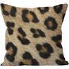 Ethereval Lino Federe Cuscini Vintage Federa Cuscino Zhongli 1Pcs, Leopardato Copricuscini Divano Elasticizzato Grandi Federa Cuscino Zhongli Federe Premiumtouch 50x50cm