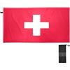 CHIFIGNO Asciugamano da spiaggia con bandiera della Svizzera, oversize, 76,2 x 152,4 cm, leggero, grande coperta da spiaggia ad asciugatura rapida, graziosi asciugamani da bagno per nuoto, palestra,