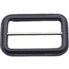WDZDS Interno 2.5-5CM Sostituzione Fibbia in Vera Pelle Nera Sostituzione Fibbia per Cintura Rivestita in Pelle con Perno per la Creazione di Fibbia con Cursore Triglide