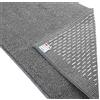 Casatessile Tappeto corsia Multiuso Cotone Antiscivolo TECLA Tappeto Bagno Assorbente, Tappeto Cucina, Scendiletto - Grigio Scuro, 55x140 cm.