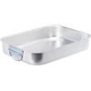 Baldassare Agnelli Pentole Agnelli Family Tortiera Rettangolare, Alluminio, Argento, 32x23 cm