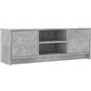 vidaXL Mobile Porta TV Grigio Cemento 102x30x37,5 cm Legno Multistrato