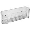 CIPÌ Vaschetta Doccia Trasparente - Ripiano Portaoggetti Doccia in Acrilico con Fissaggio a Viti, Porta Shampoo e Accessori Bagno, 30x8x9 cm