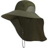 AHDMR Unisex Cappello da trekking & Campeggio Estate Cappello da Sole Ampio Bordo Anti-UV UPF 50+ Cappello da Safari con protezione per il nuca Berretto Visiera Asciugatura Rapida per Uomo Donna Pesca