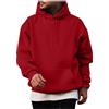 Generico Felpa Uomo con Cappuccio Invernale in Pile Fleece Hoodie Maglioni Felpe da Lavoro con Coulisse Tuta Pile Uomo Tinta Unita Basic Casual Style Pullover Manica Lunga, Taglie S - 3XL