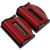 ISKIP 2 Pack Regolatore Cintura di Sicurezza Auto, Morsetto di Bloccaggio Universale in Plastica Auto Veicolo Clip per Bambini e Adulti (Rosso)