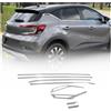 OMAC Modanature Finestrini Modanature compatibile con Renault Captur 2020-2025 Acciaio Inox Cromato 8tlg