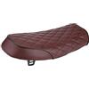 KIMISS sella cafe racer-General Motorcycle Retro Diamond Flat Blatter Coffee Racing Seat è Compatibile con CG125 GN CG CB200 CB350 CB400SS CB500 CB750 SR500 XJ XS(brown)