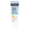 Neutrogena - Fluido Solare Invisibile Ultra Sheer Oil Control SPF 50+ UVB + UVA (50 ml) - Crema solare viso antiossidante con niacinamide - Secco al tatto, assorbimento rapido ed effetto opacizzante