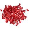 Sahgsa Accessori per capelli per trecce, 100 pezzi, perline colorate intrecciate, anelli, strumenti per la decorazione dei polsini, 7 colori (rosso)