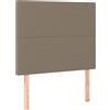 vidaXL Testiere 2 pezzi Tessuto Taupe 80x5x78/88 cm