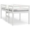 vidaXL Letto a soppalco bianco 90x200 cm in legno di pino massiccio