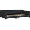 vidaXL Letto da giorno nero 100x200 cm tessuto