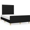 DKD HOME DECOR Giroletto con testiera in tessuto nero 120x190 cm