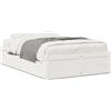 vidaXL Letto in legno massiccio senza materasso bianco 135x190 cm legno di pino