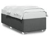 vidaXL Struttura letto senza materasso grigio scuro 90x190 cm tessuto