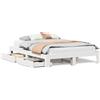 vidaXL Letto in legno massiccio senza materasso bianco 160x200 in legno di pino