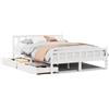 vidaXL Letto in legno massiccio senza materasso bianco 160x200 in legno di pino