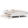 vidaXL Letto in legno massiccio senza materasso bianco 200x200 cm in legno di pino