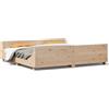 vidaXL Letto in legno massiccio senza materasso 200x200 cm pino