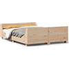 vidaXL Letto in legno massiccio senza materasso 140x190 cm in legno di pino