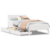 vidaXL Letto in legno massiccio senza materasso bianco 75x190 cm in legno di pino
