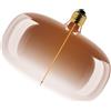 OSRAM Vintage 1906 Big Elipse è una lampada LED dimmerabile con filamento a forma di ellisse. Offre 4 W per 120 lm, attacco E27, vetro Tea Brown, diametro 215 mm, resa cromatica CRI 80, 1800 K.