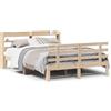 vidaXL Struttura letto con testiera senza materasso 150x200 cm