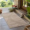 Teppium Carpetsale24 Tappeto da Esterno Design Boho Moderno Effetto 3D Resistente ai Raggi UV Ideale per Terrazza Soggiorno Cucina, Dimensioni: 80x150 cm