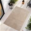 Teppium Carpetsale24 Tappeto da Esterno Design Boho Moderno Effetto 3D Resistente ai Raggi UV Ideale per Terrazza Soggiorno Cucina, Dimensioni: 140x200 cm