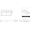 Riho copia di Lavabo rettangolare doppio in Vetroceramica bianca 121x45 cm RIHO