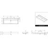 Riho copia di Lavabo rettangolare doppio in Vetroceramica bianca 121x45 cm RIHO