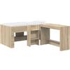 vidaXL Letto a soppalco con scrivania per bambini, 2 pezzi, finitura Sonoma