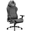 Diablo Chairs Sedia da gioco Diablo X-Horn 2.0, sedia da ufficio, sedia da scrivania, design ergonomico in tessuto, colore Rainbow Grey, versione standard
