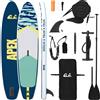 vidaXL Tavola da SUP vidaXL con sedile 2 in 1 APEX 305 x 76 x 15 cm, blu, per