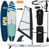 vidaXL Tavola SUP gonfiabile con vela APEX 330 x 76 x 15 cm, blu, per