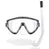 Cressi Tinetto & Mini Island Clear/Blue - Combo Set Snorkeling Junior Maschera Tinetto e Snorkel Mini Island, Trasparente/Blu, Taglia Unica