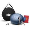 Shaevle Tamburo a lingua d'acciaio da 12 pollici con 13 note, tamburo della pioggia | handpan da esterno per meditazione, strumento a percussione rilassante, regalo musicale per adulti e principianti