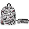 Legami - Zaino per Scuola My Backpack con Astuccio My Pencil Case, Tema Panda, Cartella Scuola Foderata, Regolabile, Chiusura a Zip, Scomparto Interno per Laptop e Tablet, Tasca Laterale