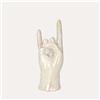 KeyHome Store Mano decorativa "Corna" in ceramica H.22×10×7 cm
